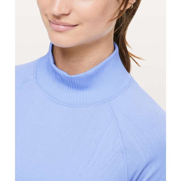RARE Lululemon Mock Neck 6 Blue Lilac NWOT - Picture 4 of 11